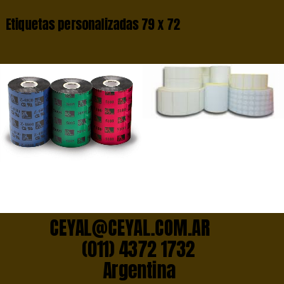 Etiquetas personalizadas 79 x 72