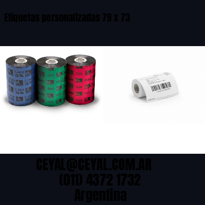 Etiquetas personalizadas 79 x 73