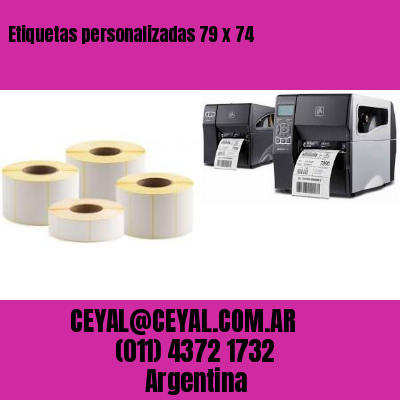 Etiquetas personalizadas 79 x 74