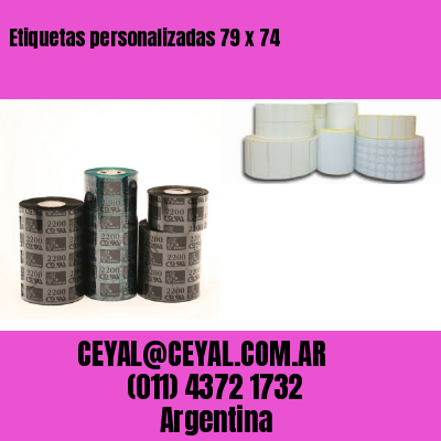 Etiquetas personalizadas 79 x 74