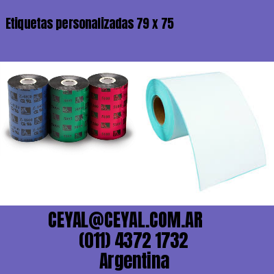 Etiquetas personalizadas 79 x 75