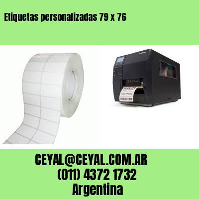 Etiquetas personalizadas 79 x 76