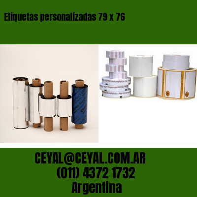 Etiquetas personalizadas 79 x 76
