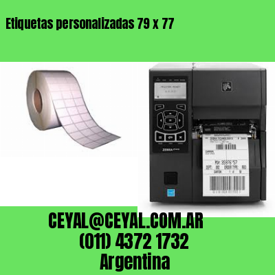 Etiquetas personalizadas 79 x 77