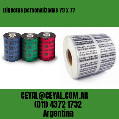 Etiquetas personalizadas 79 x 77