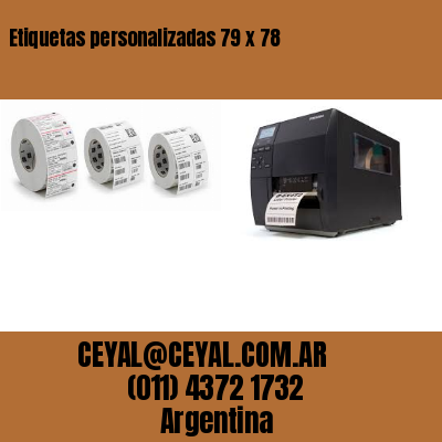 Etiquetas personalizadas 79 x 78