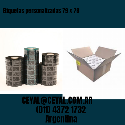 Etiquetas personalizadas 79 x 78