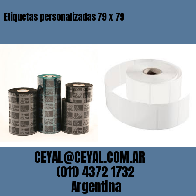 Etiquetas personalizadas 79 x 79