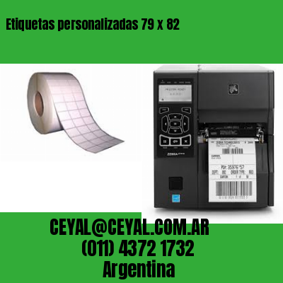 Etiquetas personalizadas 79 x 82
