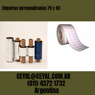 Etiquetas personalizadas 79 x 83