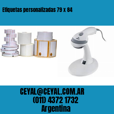 Etiquetas personalizadas 79 x 84