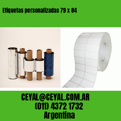 Etiquetas personalizadas 79 x 84