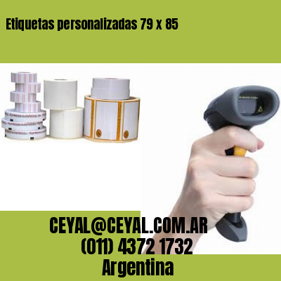 Etiquetas personalizadas 79 x 85