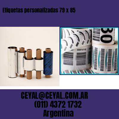 Etiquetas personalizadas 79 x 85