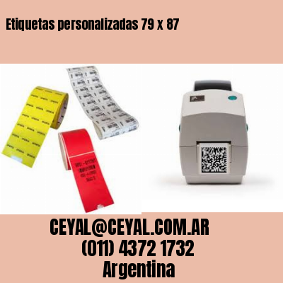 Etiquetas personalizadas 79 x 87