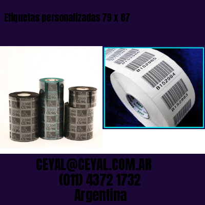 Etiquetas personalizadas 79 x 87