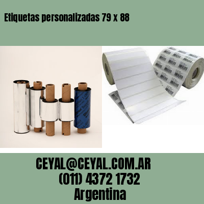 Etiquetas personalizadas 79 x 88
