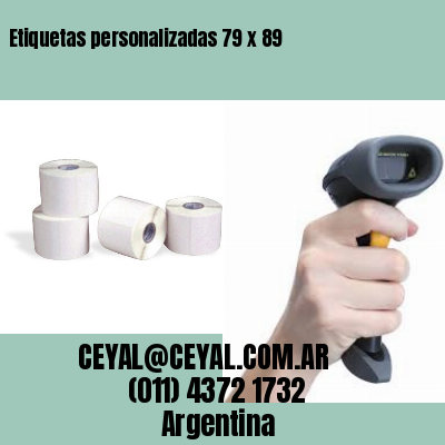 Etiquetas personalizadas 79 x 89