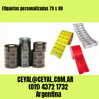 Etiquetas personalizadas 79 x 89
