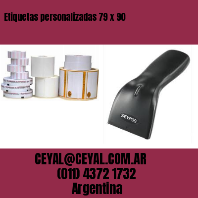 Etiquetas personalizadas 79 x 90