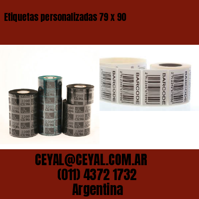 Etiquetas personalizadas 79 x 90