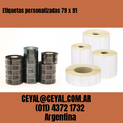 Etiquetas personalizadas 79 x 91
