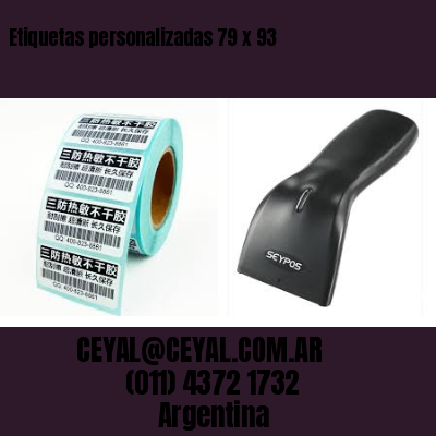 Etiquetas personalizadas 79 x 93