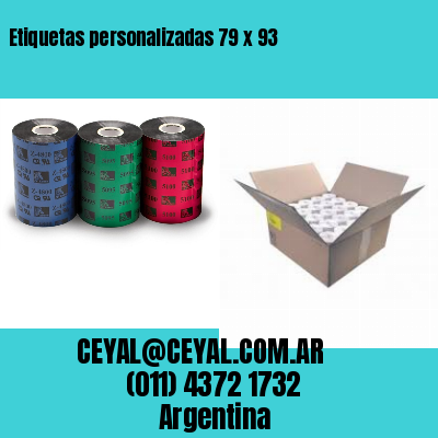 Etiquetas personalizadas 79 x 93