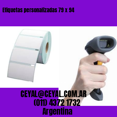 Etiquetas personalizadas 79 x 94