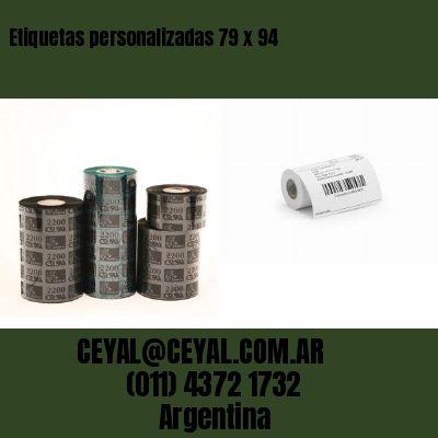 Etiquetas personalizadas 79 x 94