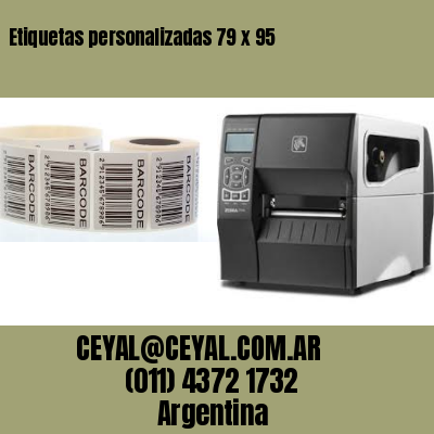 Etiquetas personalizadas 79 x 95