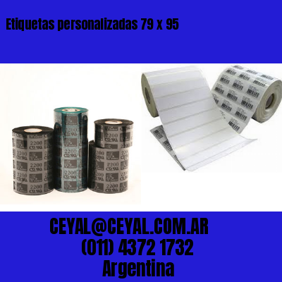 Etiquetas personalizadas 79 x 95