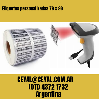 Etiquetas personalizadas 79 x 98