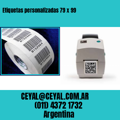 Etiquetas personalizadas 79 x 99