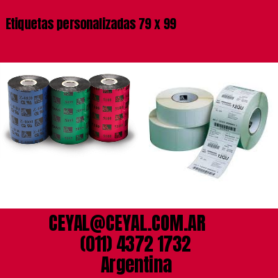 Etiquetas personalizadas 79 x 99