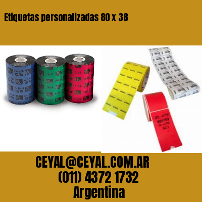 Etiquetas personalizadas 80 x 38