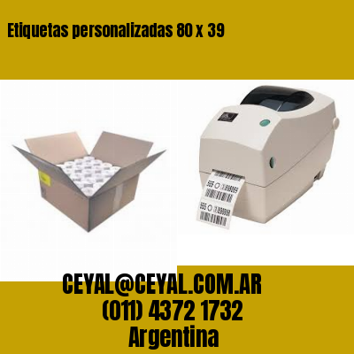 Etiquetas personalizadas 80 x 39