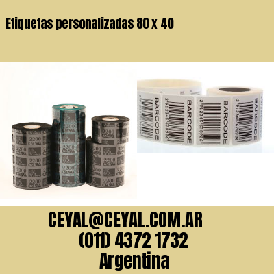 Etiquetas personalizadas 80 x 40