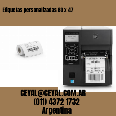 Etiquetas personalizadas 80 x 47