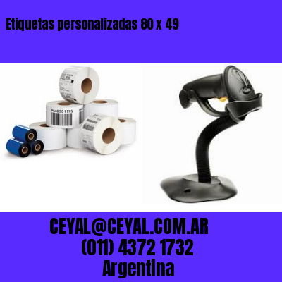 Etiquetas personalizadas 80 x 49