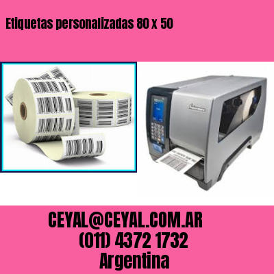 Etiquetas personalizadas 80 x 50