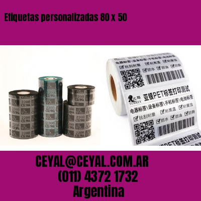 Etiquetas personalizadas 80 x 50