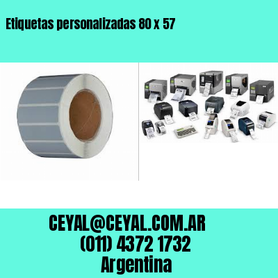 Etiquetas personalizadas 80 x 57