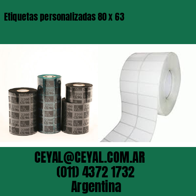Etiquetas personalizadas 80 x 63
