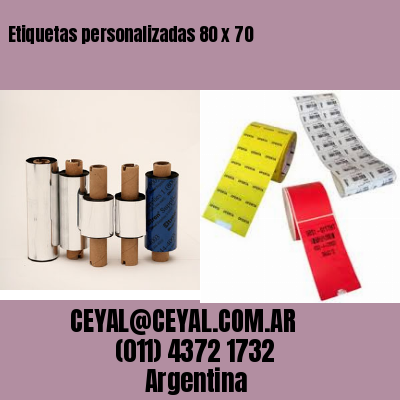 Etiquetas personalizadas 80 x 70