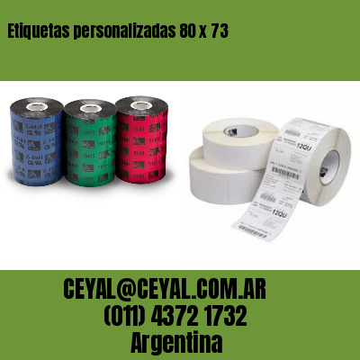 Etiquetas personalizadas 80 x 73