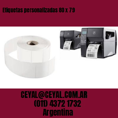 Etiquetas personalizadas 80 x 79