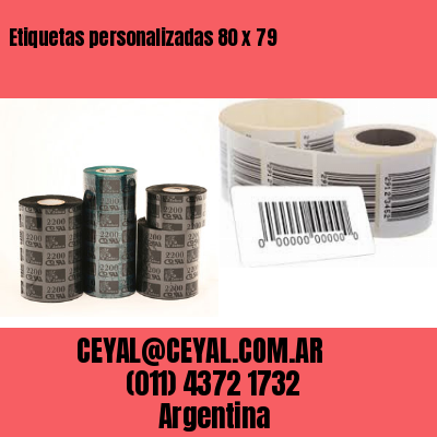 Etiquetas personalizadas 80 x 79