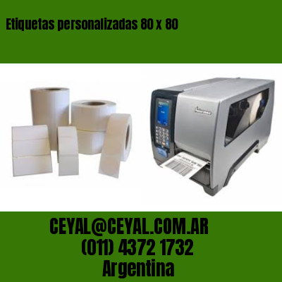 Etiquetas personalizadas 80 x 80