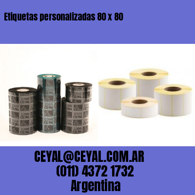 Etiquetas personalizadas 80 x 80